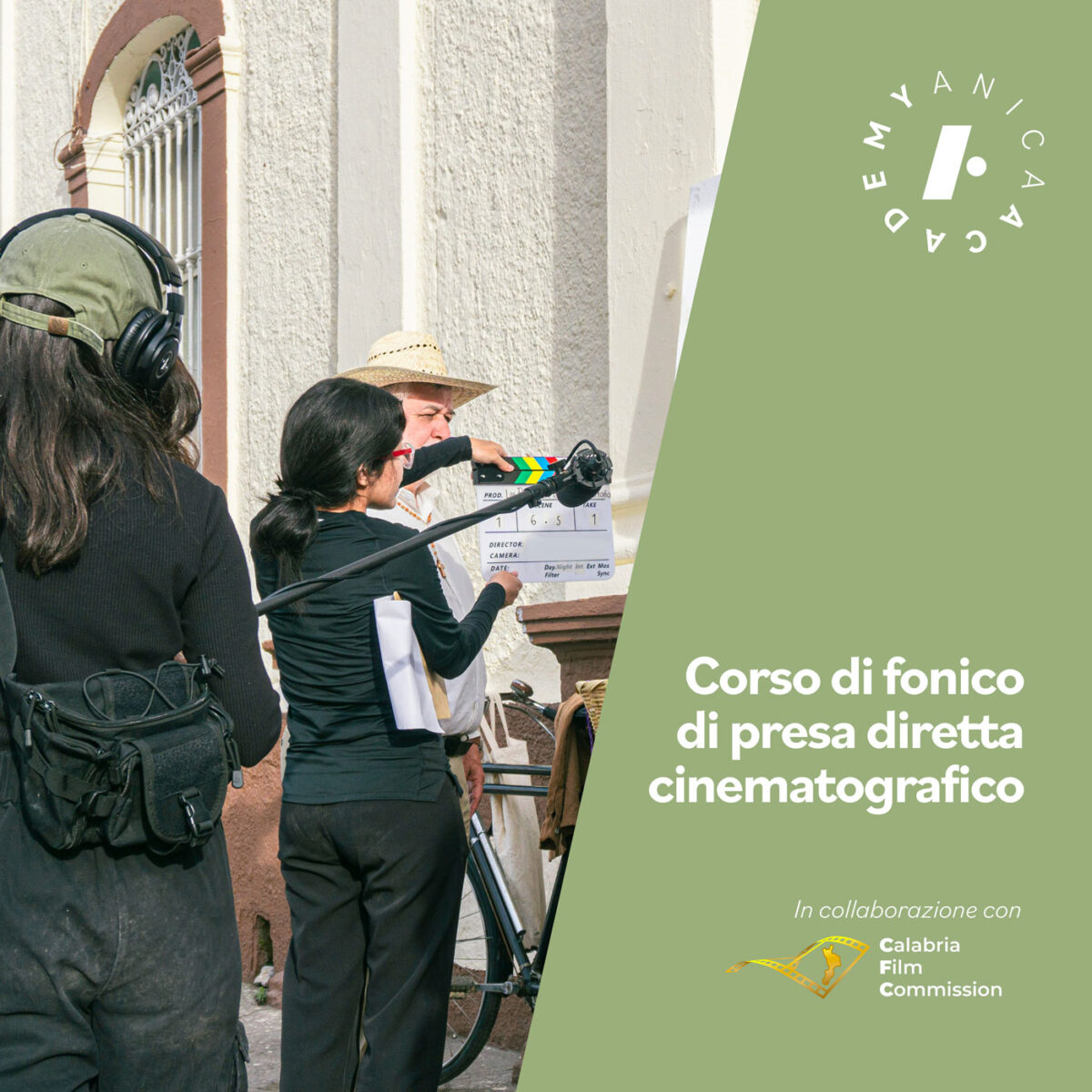 Anica Academy ETS e Calabria Film Commission annunciano il lancio del corso per fonico di presa diretta cinematrografica